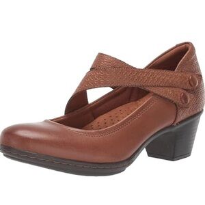 COBB HILL Rockport Cognac Kailyn Asymmetrical Mary Jane size 8.5